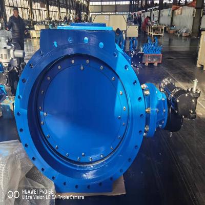 BS4504 PN10 16 Eccentric Flanged Type Butterfly Valve 