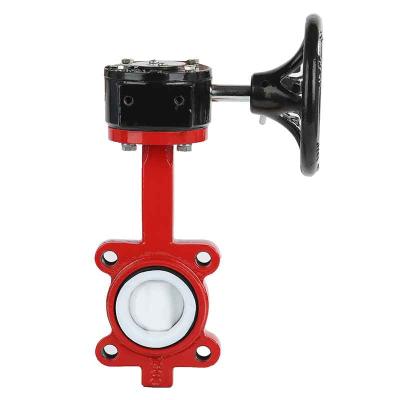PTFE  or Rubber Coated Butterfly Valve Wafer Type